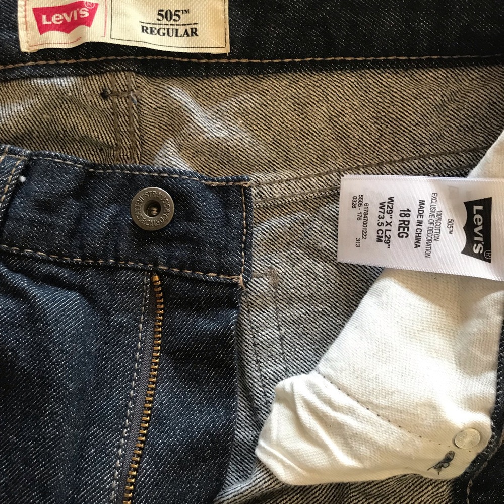 LEVI’s STRAUSS & Co. Young Men Jeans 505 W29L29 - Picture 4 of 8